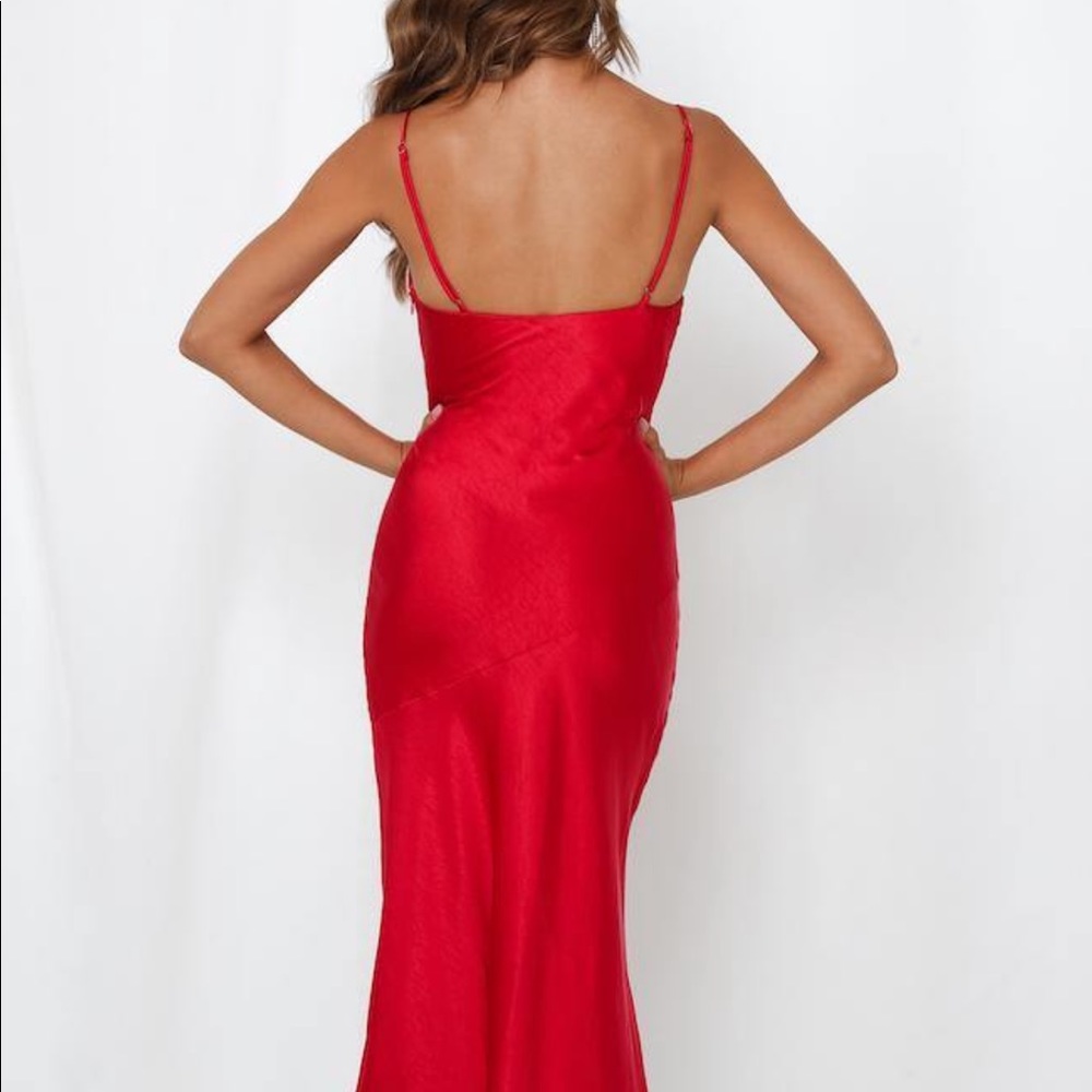 Evening red dress